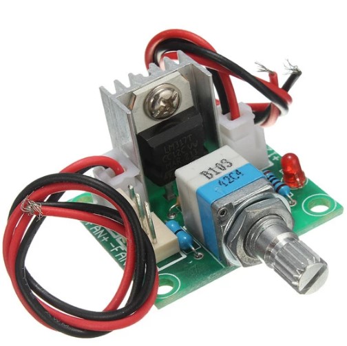 LM317 Linear Full-stage Voltage Regulator Board Fan Speed control ...